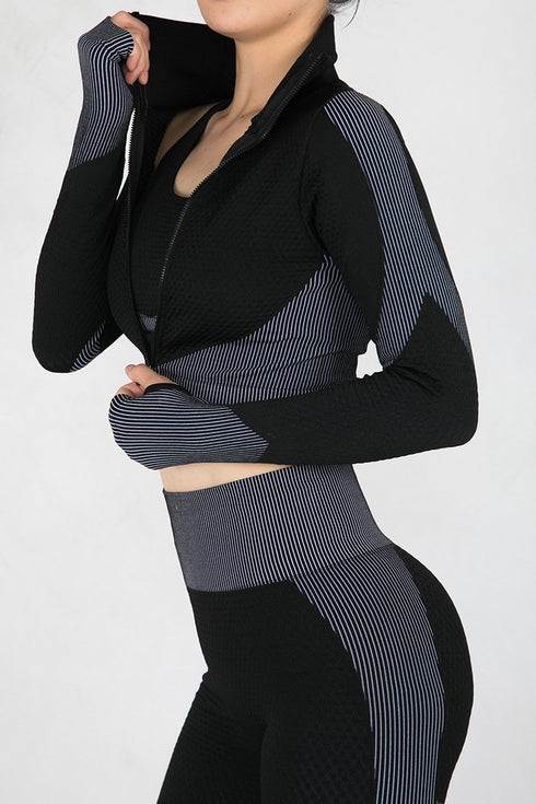 Yoga Suit Tight Running Fitness Three-Piece Set